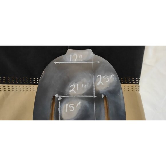 Vintage Positive Attitude Women Camel Black Long Sleeve Zip Jacket Padded Sz 14 - Picture 10 of 10